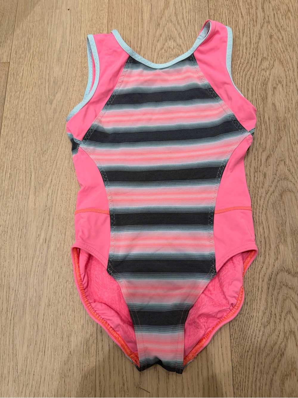 Ivivva by Lululemon Girls Pink Striped Leotard- size 10